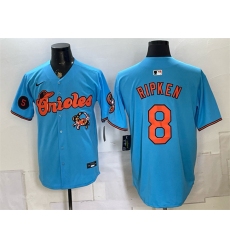 Men's Baltimore Orioles #8 Cal Ripken Jr. Blue With Vapor Premier Limited Stitched Baseball Jersey