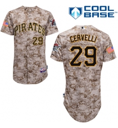 Men's Majestic Pittsburgh Pirates #29 Francisco Cervelli Authentic Camo Alternate Cool Base MLB Jersey