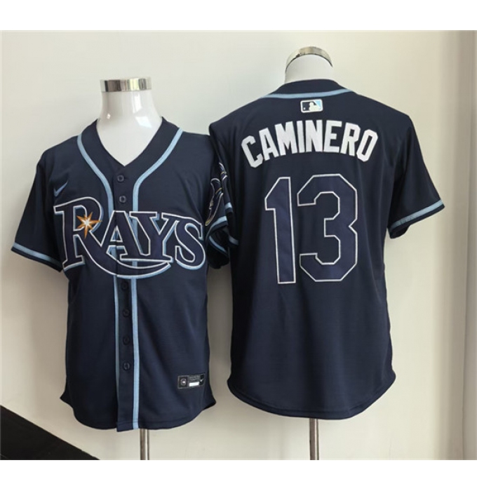 Men's Tampa Bay Rays #13 Junior Caminero Navy 2026 Limited Stitched Baseball Jersey