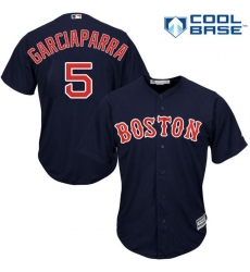 Youth Majestic Boston Red Sox #5 Nomar Garciaparra Replica Navy Blue Alternate Road Cool Base MLB Jersey