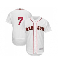 Men's Boston Red Sox #7 Christian Vazquez White 2019 Gold Program Flex Base Authentic Collection Baseball Jersey