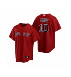 Women's Boston Red Sox #10 David Price Nike Red Replica Alternate Jersey