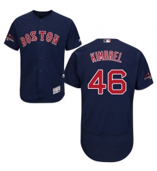 Men's Majestic Boston Red Sox #46 Craig Kimbrel Navy Blue Alternate Flex Base Authentic Collection 2018 World Series Champions MLB Jersey