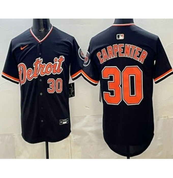 Men's Detroit Tigers #30 Kerry Carpenter Navy Limited Jersey