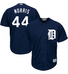Men's Majestic Detroit Tigers #44 Daniel Norris Replica Navy Blue Alternate Cool Base MLB Jersey