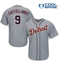 Youth Majestic Detroit Tigers #9 Nick Castellanos Authentic Grey Road Cool Base MLB Jersey