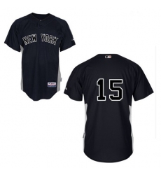 Men's Majestic New York Yankees #15 Thurman Munson Authentic Black MLB Jersey