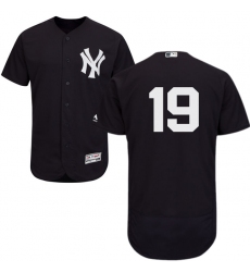 Men's Majestic New York Yankees #19 Masahiro Tanaka Navy Blue Alternate Flex Base Authentic Collection MLB Jersey