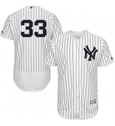 Men's Majestic New York Yankees #33 Greg Bird White Home Flex Base Authentic Collection MLB Jersey