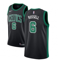 Women's Adidas Boston Celtics #6 Bill Russell Swingman Black NBA Jersey - Statement Edition