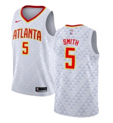 Women's Nike Atlanta Hawks #5 Josh Smith Authentic White NBA Jersey - Association Edition