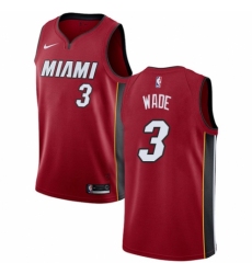 Women's Nike Miami Heat #3 Dwyane Wade Authentic Red NBA Jersey Statement Edition