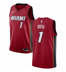 Women's Nike Miami Heat #1 Chris Bosh Swingman Red NBA Jersey Statement Edition