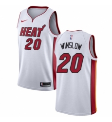 Women's Nike Miami Heat #20 Justise Winslow Authentic NBA Jersey - Association Edition