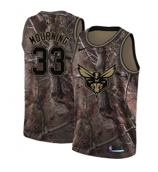 Youth Nike Charlotte Hornets #33 Alonzo Mourning Camo NBA Swingman Realtree Collection Jersey