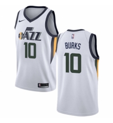 Women's Nike Utah Jazz #10 Alec Burks Swingman NBA Jersey - Association Edition