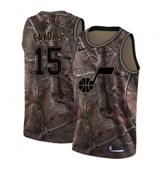 Women's Nike Utah Jazz #15 Derrick Favors Swingman Camo Realtree Collection NBA Jersey