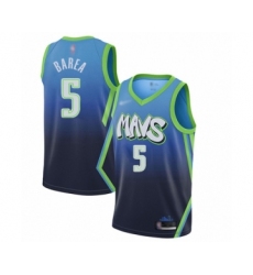 Men's Dallas Mavericks #5 Jose Juan Barea Swingman Blue Basketball Jersey - 2019 20 City Edition