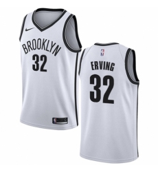 Women's Nike Brooklyn Nets #32 Julius Erving Authentic White NBA Jersey - Association Edition