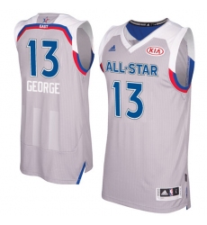 Men's Adidas Indiana Pacers #13 Paul George Swingman Gray 2017 All Star NBA Jersey