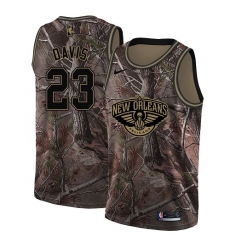 Men's Nike New Orleans Pelicans #23 Anthony Davis Swingman Camo Realtree Collection NBA Jersey