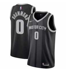 Youth Nike Detroit Pistons #0 Andre Drummond Swingman Black NBA Jersey - City Edition