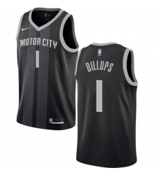 Women's Nike Detroit Pistons #1 Chauncey Billups Swingman Black NBA Jersey - City Edition