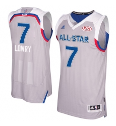 Men's Adidas Toronto Raptors #7 Kyle Lowry Authentic Gray 2017 All Star NBA Jersey