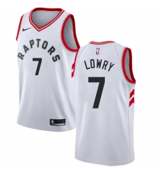 Youth Nike Toronto Raptors #7 Kyle Lowry Swingman White NBA Jersey - Association Edition