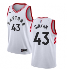 Men's Nike Toronto Raptors #43 Pascal Siakam Swingman White NBA Jersey - Association Edition
