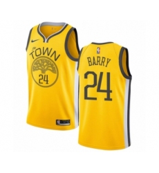 Women's Nike Golden State Warriors #24 Rick Barry Yellow Swingman Jersey - Earned Edition