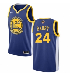 Youth Nike Golden State Warriors #24 Rick Barry Swingman Royal Blue Road 2018 NBA Finals Bound NBA Jersey - Icon Edition