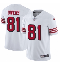 Youth Nike San Francisco 49ers #81 Terrell Owens Limited White Rush Vapor Untouchable NFL Jersey