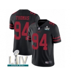 Youth San Francisco 49ers #94 Solomon Thomas Black Vapor Untouchable Limited Player Super Bowl LIV Bound Football Jersey