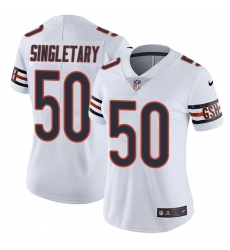 Women's Nike Chicago Bears #50 Mike Singletary White Vapor Untouchable Limited Player NFL Jersey