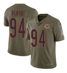 Men's Nike Chicago Bears #94 Leonard Floyd Limited Olive 2017 Salute to Service NFL Jersey