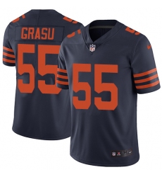 Men's Nike Chicago Bears #55 Hroniss Grasu Navy Blue Alternate Vapor Untouchable Limited Player NFL Jersey
