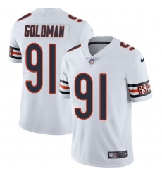 Men's Nike Chicago Bears #91 Eddie Goldman White Vapor Untouchable Limited Player NFL Jersey