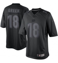Men's Nike Cincinnati Bengals #18 A.J. Green Black Drenched Limited NFL Jersey
