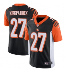 Youth Nike Cincinnati Bengals #27 Dre Kirkpatrick Vapor Untouchable Limited Black Team Color NFL Jersey