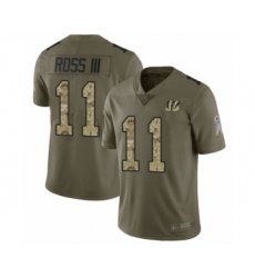 Youth Cincinnati Bengals #11 John Ross Limited Olive Camo 2017 Salute to Service Football Jersey