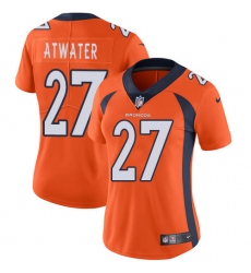 Women's Nike Denver Broncos #27 Steve Atwater Orange Team Color Vapor Untouchable Limited Player NFL Jersey