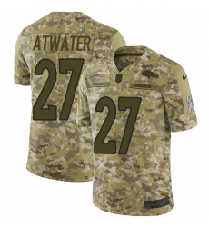 Youth Nike Denver Broncos #27 Steve Atwater Limited Camo 2018 Salute to Service NFL Jersey