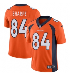 Men's Nike Denver Broncos #84 Shannon Sharpe Orange Team Color Vapor Untouchable Limited Player NFL Jersey