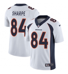 Youth Nike Denver Broncos #84 Shannon Sharpe White Vapor Untouchable Limited Player NFL Jersey