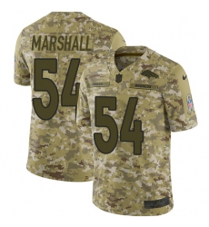 Men's Nike Denver Broncos #54 Brandon Marshall Limited Camo 2018 Salute to Service NFL Jersey
