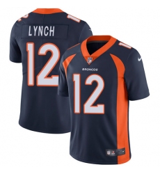 Youth Nike Denver Broncos #12 Paxton Lynch Navy Blue Alternate Vapor Untouchable Limited Player NFL Jersey