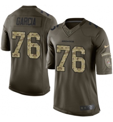 Youth Nike Denver Broncos #76 Max Garcia Elite Green Salute to Service NFL Jersey