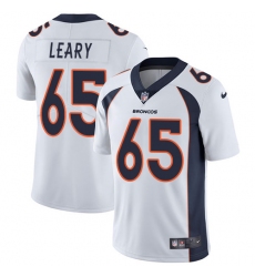 Men's Nike Denver Broncos #65 Ronald Leary White Vapor Untouchable Limited Player NFL Jersey