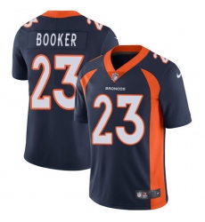 Men's Nike Denver Broncos #23 Devontae Booker Navy Blue Alternate Vapor Untouchable Limited Player NFL Jersey